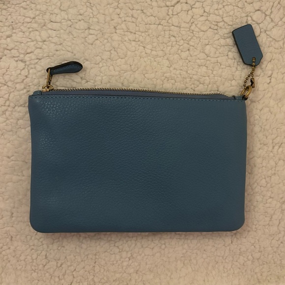 Blue Small Coach Wristlet - Picture 2 of 6